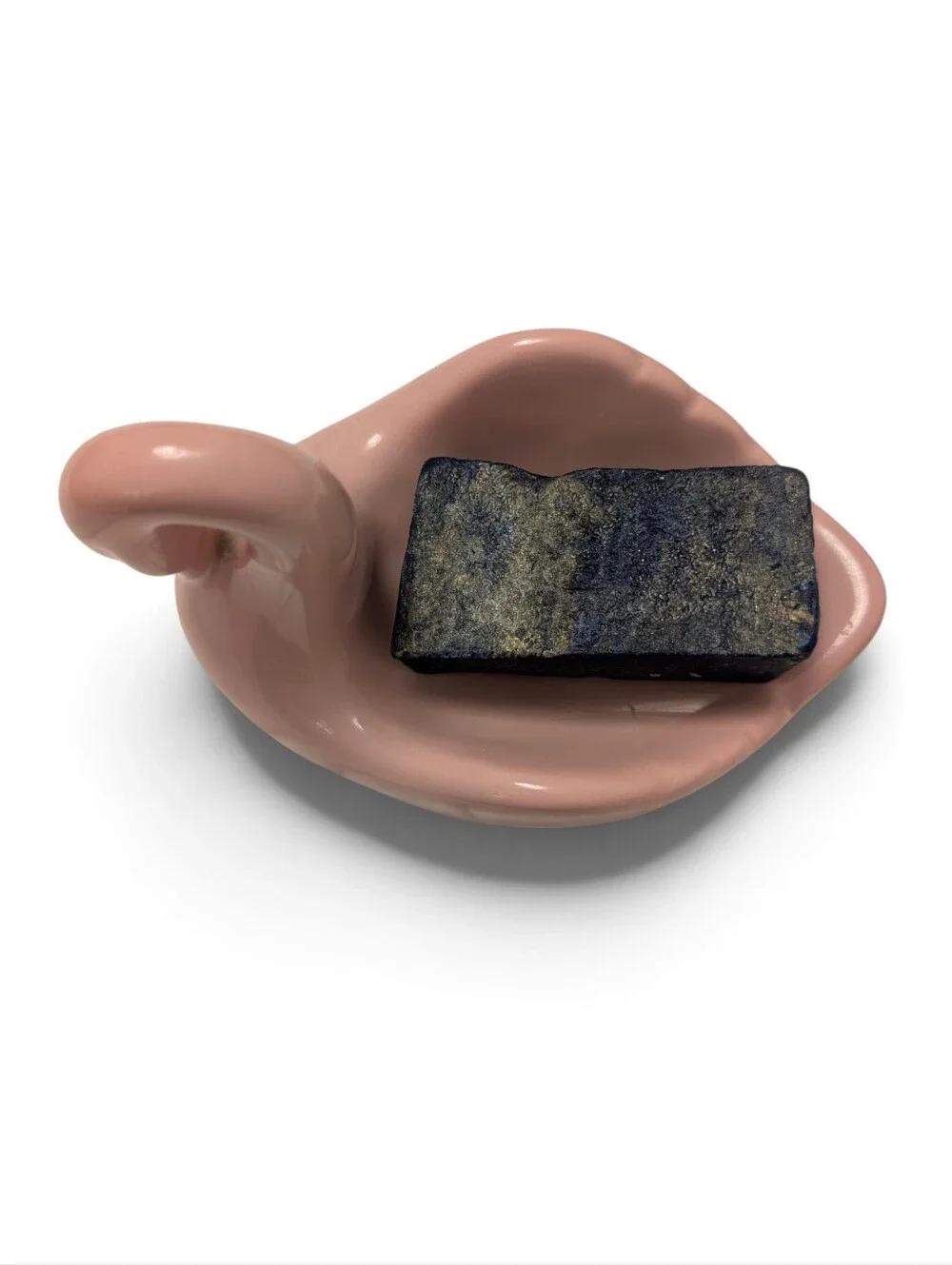 VINTAGE Ceramic Swan Soap Dish Blush Pink Retro Classic
